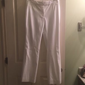 Whbm flared white dress pants
